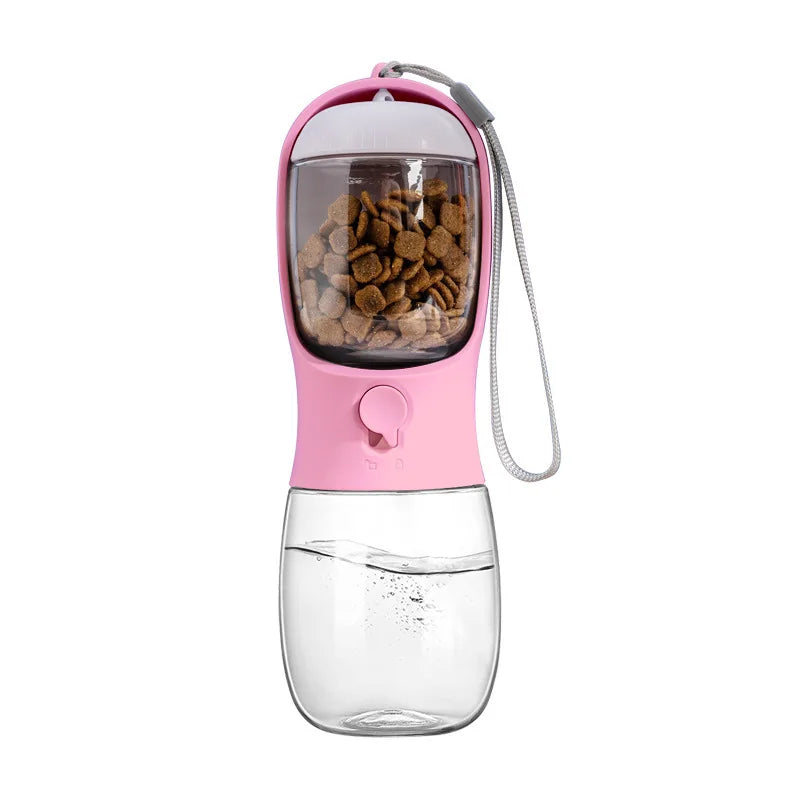 Pet Supplies Large Capacity Cats and Dogs Portable Outdoor 2-in-1 Water Food Temperature Resistant Multifunctional Pet Water Cup