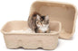 2-Pack Disposable Heavy Duty 6mm Thick Cat Litter Box - Sustainable, Clean, & Water Resistant - Jumbo, 2-Pack