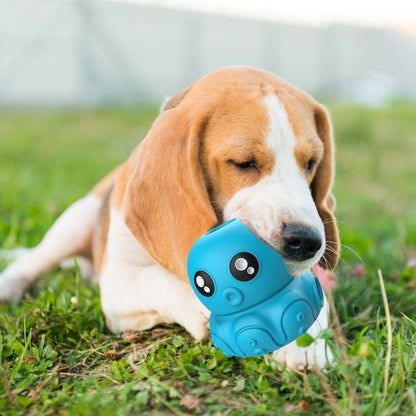 Octopus Chew Toy for Dogs Safe Durable Silicone Interactive Treat Holder Slow Feeder Squeaky Fun Dispenser IN/OUT Blue