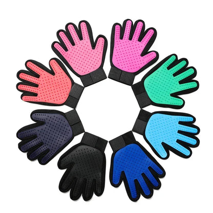 New Silicone Cat Hair Remove Gloves Rubber Pet Beauty Cleaning Grooming Effective Massage Dog Combs Floating Brush Glove