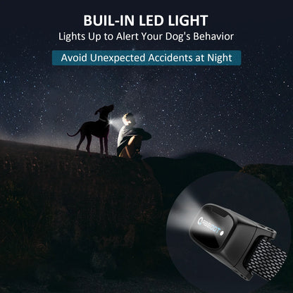 ABBIDOT T50 Dogs Training Electric Shock Collar for Pets 3300ft with LED Light Canine Equipment Supplies Accessories Power Strap