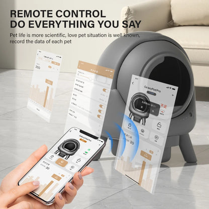Self Cleaning Cat Litter Box 8L Large Automatic Sandbox for cat 2.4G WiFi Auto Litter Box Robot with APP Control