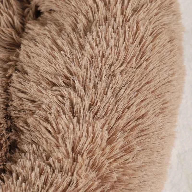 Fluffy Dog Bed Winter Warm Large Pet Products Small Sofa Baskets Pets Kennel Mat Puppy Cats Supplies Basket Blanket Accessories
