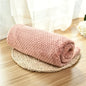 Soft Pet Blanket Plush Dog Sleeping Blanket Solid Color Washable Sofa Pad Portable Warm Cat Bed Blanket Home Carpet For Winter