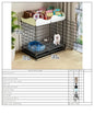 Indoor Dog Cage Villa with Toilet Small Dog Shelter for Pomeranian And Teddy Dogs Family Pet Cage with Tray