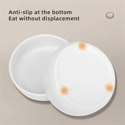 Pet Ceramic Bowl Double-Way Anti-Splash Anti-Flip Cat Dish Neck Protection Dog Bowl Water Bowl Prevent Spill Dog Feeder