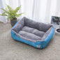 Square Large Dog Bed Soft Cat Sleeping Sofa Winter Warm Basket for Dog Waterproof Dog House for Small Cat Kennel Accessories