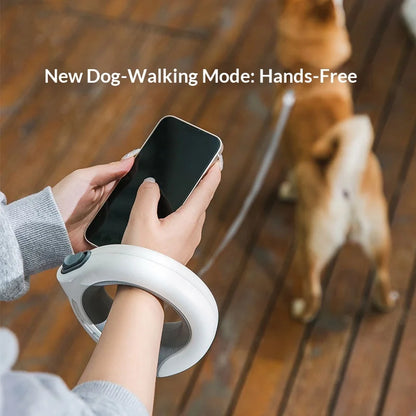 3M Dog Leash with Flashlight LED Streamer Roulette Automatic Retractable Nylon Rope for Cat Puppy Walking Running Lead Extension