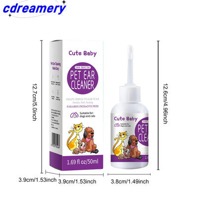 CDY  ear droppings, and ear drops. Suitable for cats and dogs to relieve itching and clean the ear canal