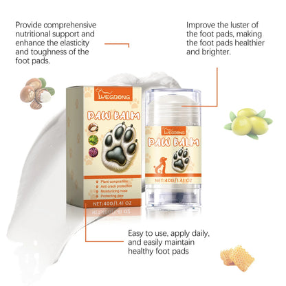 Pet Paw Balm Noses Paws Moisturizer Repair Dry Cracked Cat Foot Care Protector Lick Safe Repair Dry Cracked Dog Care Supplies