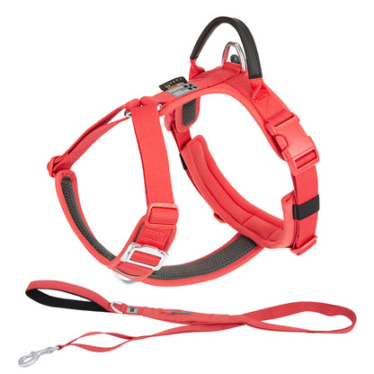 SMALL COMBINATION Large Dog Collar Harness and Leash Sets No pull Reflective Medium dog chest vest Pet German Shepherd Training
