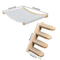Wall-Mounted Cat Stairs Cat Scratching Posts Hammock Moon House Indoor Cat Gym Cats Furniture for Kittens Climbing and Sleeping