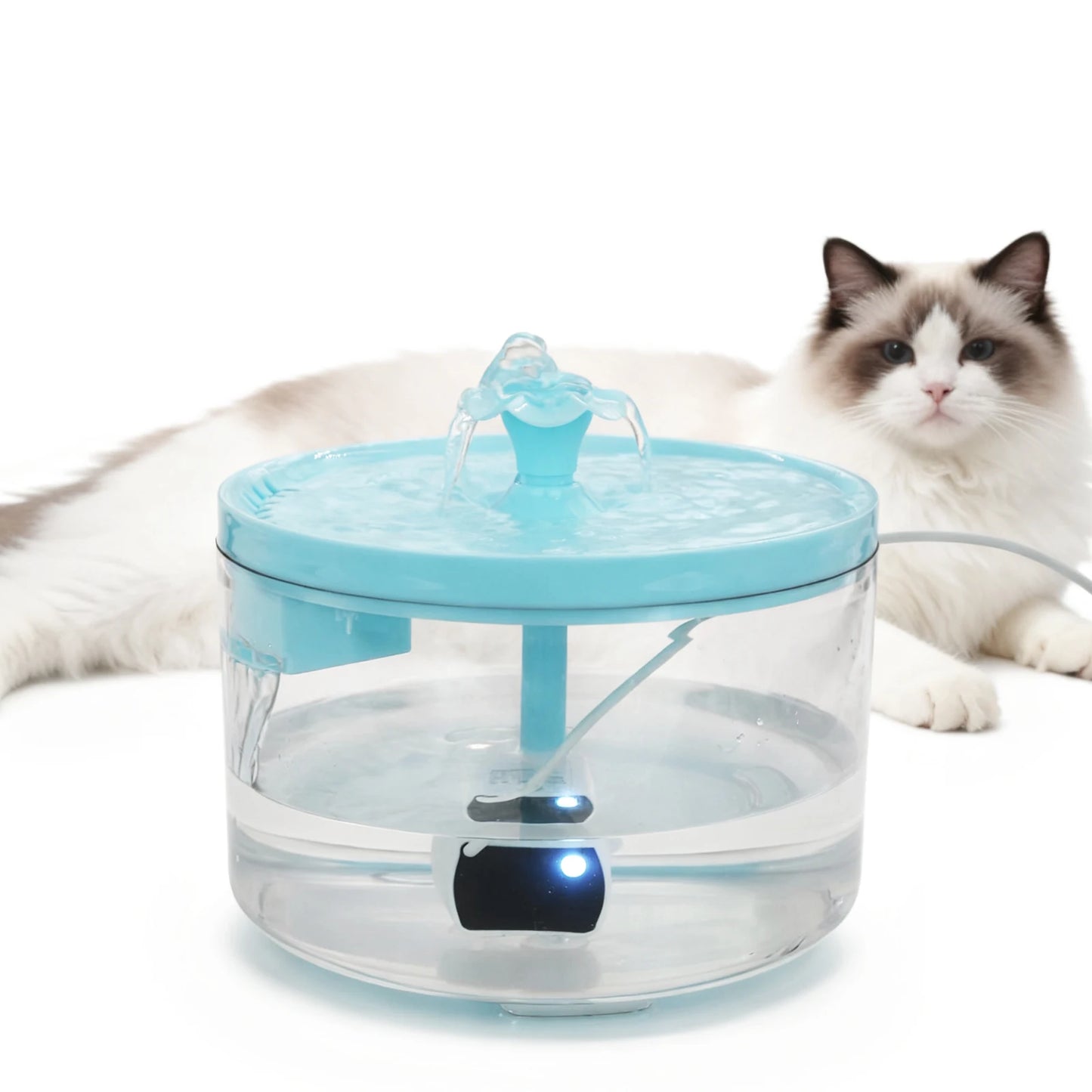 [ Ultra-Quiet ]Cat Water Fountain, 1.8L/60.87oz, Filter Pet Drinking Fountain, Fresh, USB Powered - Gift for Cats and Small Dogs
