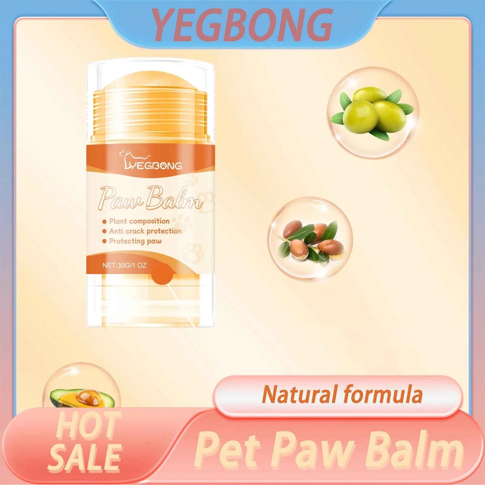 YEGBONG Pet Paw Care Cream Deep Nourishing Foot Pad Relieve Dry Skin Prevent Paw Pad Cracking Soothing Moisturizing Pet Paw Balm