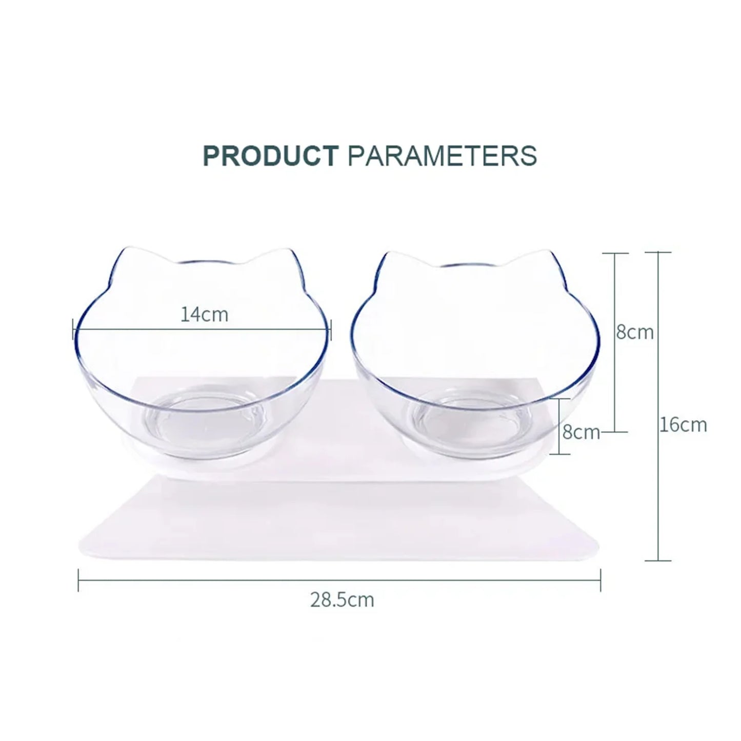 Non-Slip Double Cat Bowl Dog Bowl With Stand Pet Feeding Cat Water Bowl For Cats Food Pet Bowls For Dogs Feeder Product Supplies