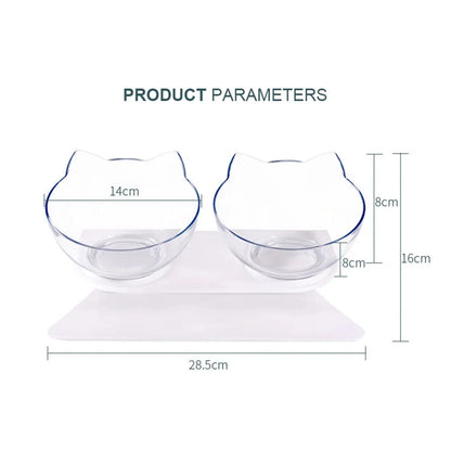 Non-Slip Double Cat Bowl Dog Bowl With Stand Pet Feeding Cat Water Bowl For Cats Food Pet Bowls For Dogs Feeder Product Supplies