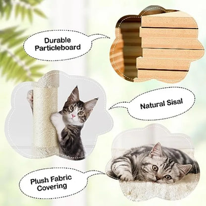 XL Multi-Level Cat Tree, Double Caves, Perches, Sisal Posts Anti-wobble stable base, easy assembly, multi-level layout, high pe
