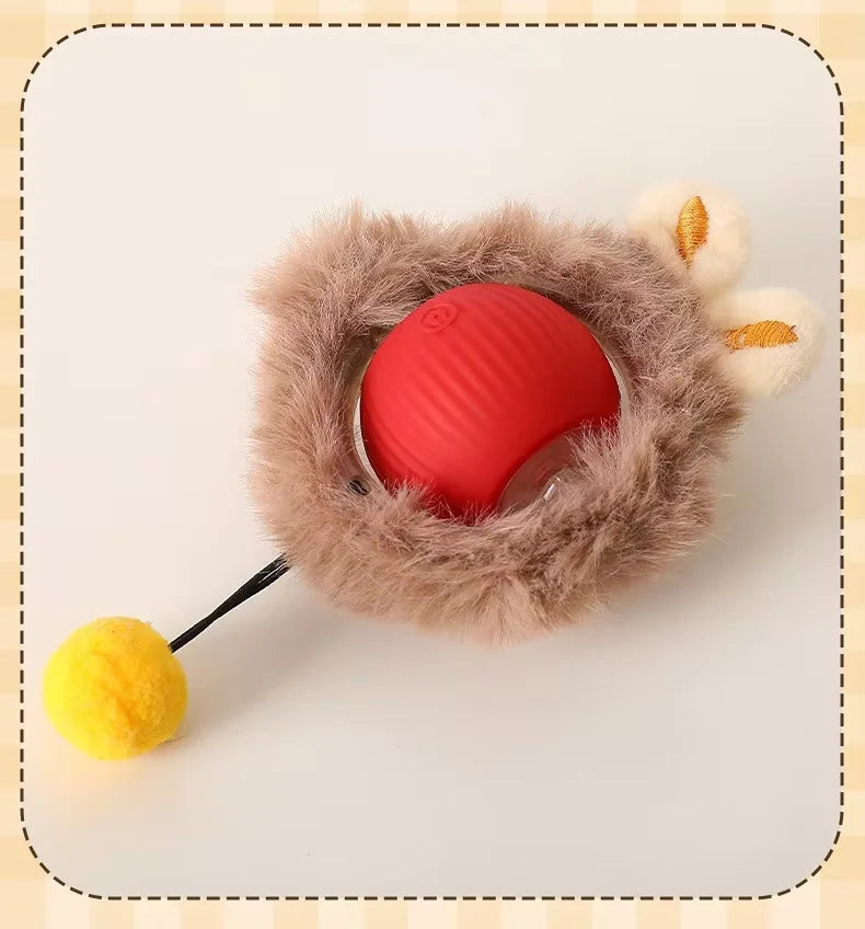 Electric Cat Toys,Hide and Seek Kitten Toy,Chirping&Motion Activated Interactive Cat Toy,Cats Hiding Cover Exercise Toys