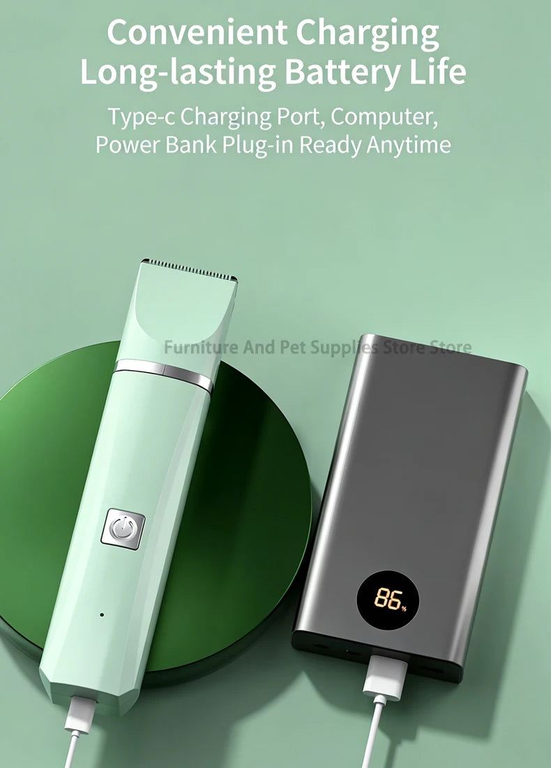 Professional 4-in-1 Electric Pet Grooming Tool Set Dog Hair Clippers USB Rechargeable Pets Haircut Trimmer Shaver Cats Supplies