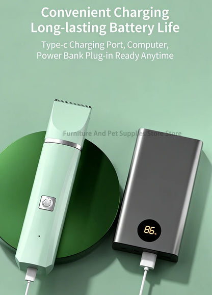 Professional 4-in-1 Electric Pet Grooming Tool Set Dog Hair Clippers USB Rechargeable Pets Haircut Trimmer Shaver Cats Supplies