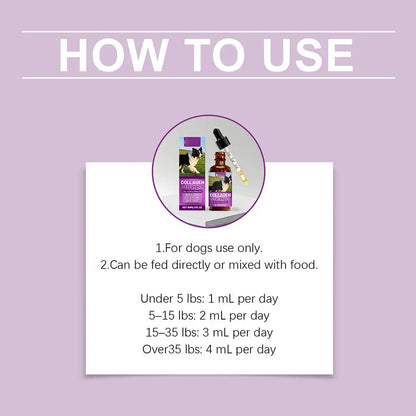 Dog Collagen Absorbable Drops Pet Cleaning & Nutritional Care - Skin Hair Intestinal Joint Health Support Daily Pet Supplement