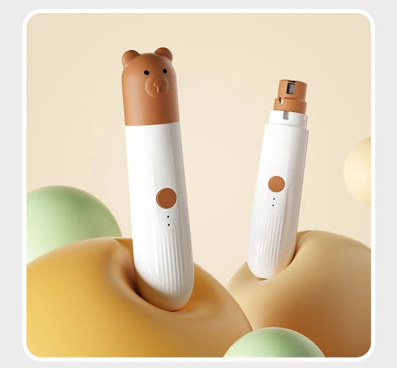 Popular Pet Electric Nail Grinder with Led Light to Illuminate the Blood Line, Suitable for Cats and Dogs, Electric Nail Clippers, USB Charging, Two-Speed Adjustment