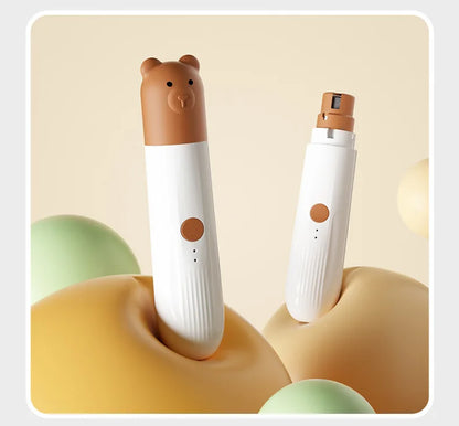 Popular Pet Electric Nail Grinder with Led Light to Illuminate the Blood Line, Suitable for Cats and Dogs, Electric Nail Clippers, USB Charging, Two-Speed Adjustment