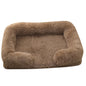 Half Surround Dog Bed Soft Square Pet Cat Sofa Full Filling Medium Pet Dog Kennel Plush Cat Cushion House