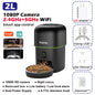 1080P HD Camera Automatic Cat Feeder with 5GWiFi Tuya Pet Cat Smart Food Kibble Dispenser Auto Feeder For Cats Dog Accessories