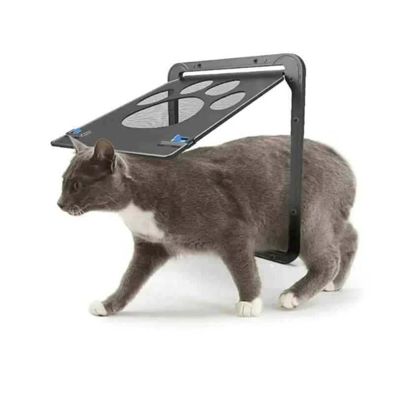 Pet Gate Cat Door Safe Lockable Magnetic Screen Outdoor Dogs Cats Window House Enter Freely Fashion Pretty Garden Easy Install