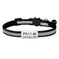 Personalized Free Engraving Reflective Cat Safety Buckle Collar Adjustable Custom ID tag Nylon Puppy Kittens Necklace