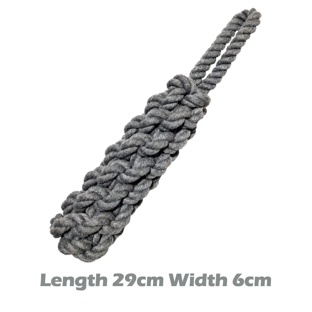 Interactive Cotton Rope Dog Toys for Small Large Dogs Tug of War Durable Bite Toy for Pet Pug Chihuahua Bichon Christmas Gift