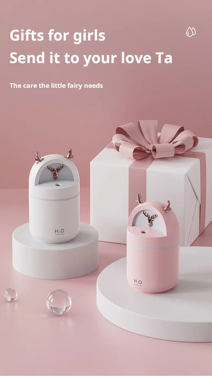 Mini Cute Pet Desktop Humidifier USB Small Car Air Freshener Bedroom Air Humidifier Portable Home Office Aromatherapy Device