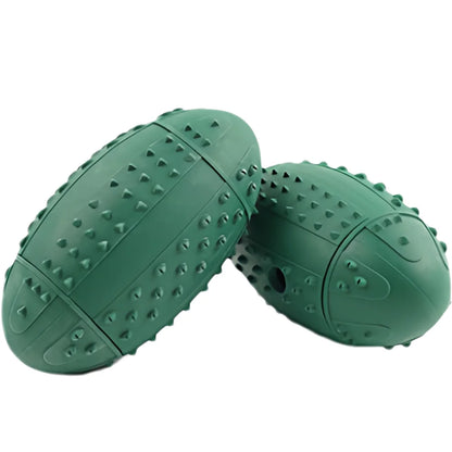 Christmas Puzzle Feeder Ball - Platinum Silicone Treat Dispenser with Bite-Proof Ridge & Natural Mint, Dishwasher Safe Dog Toy 