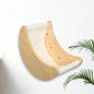 Hanging Cat Bed Hammock with Suction Cups Window Mounted Pet Swing for Cats Wooden Cat Cradle Space-Saving Wall Furniture