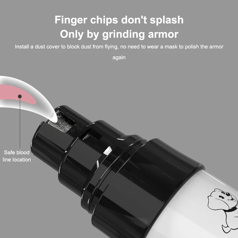 Silent Groom Pro Nail Grinder, 2025 Upgraded Silent Groomer Pro Nail For Dogs, Rechargeable USB Charging Pet Nail Grinder