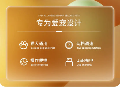 Popular Pet Electric Nail Grinder with Led Light to Illuminate the Blood Line, Suitable for Cats and Dogs, Electric Nail Clippers, USB Charging, Two-Speed Adjustment