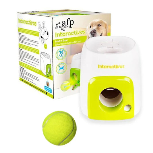 Automatic Tennis Ball Launcher for Dogs – Interactive Fetch & Treat Machine - Pet Suppie