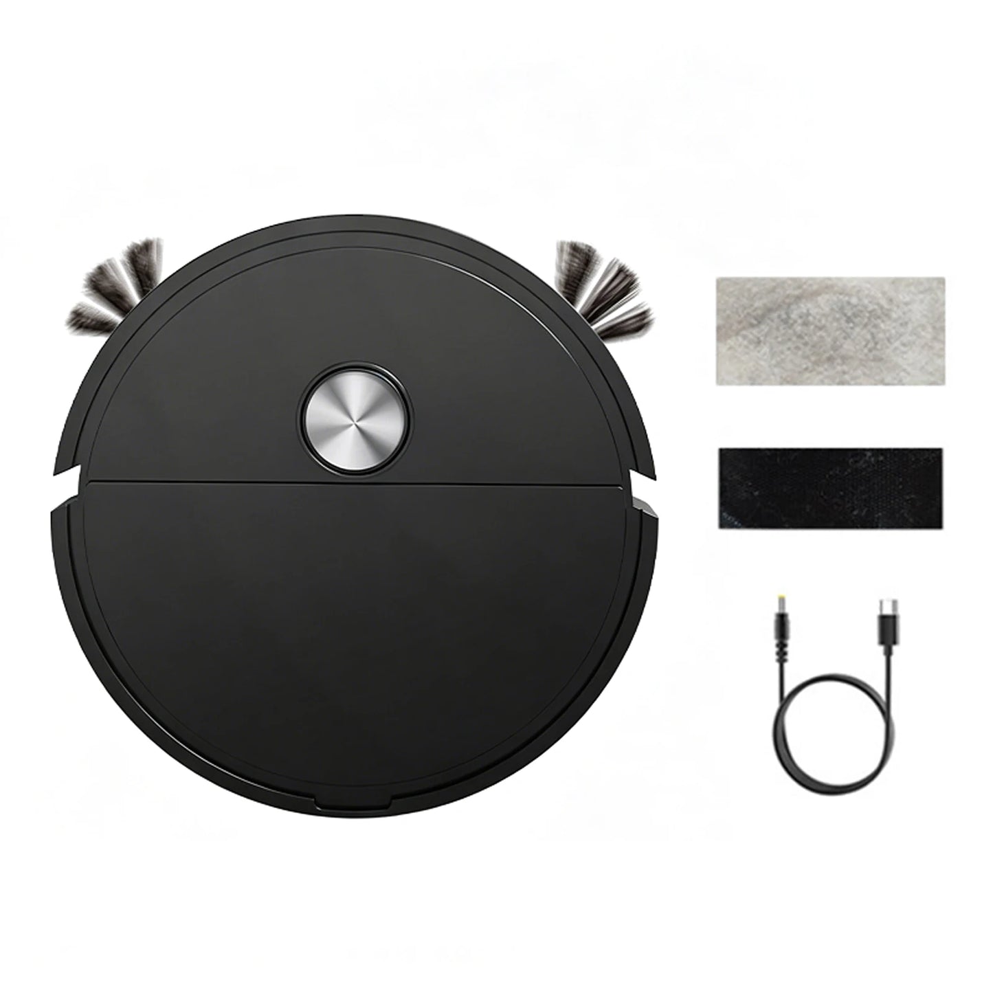 3 In 1 Multi Function Sweeping Cleaners Lightweight Compact Car Robot Vacuum Automatic Obstacle Avoidance for Car&Home Cleanings
