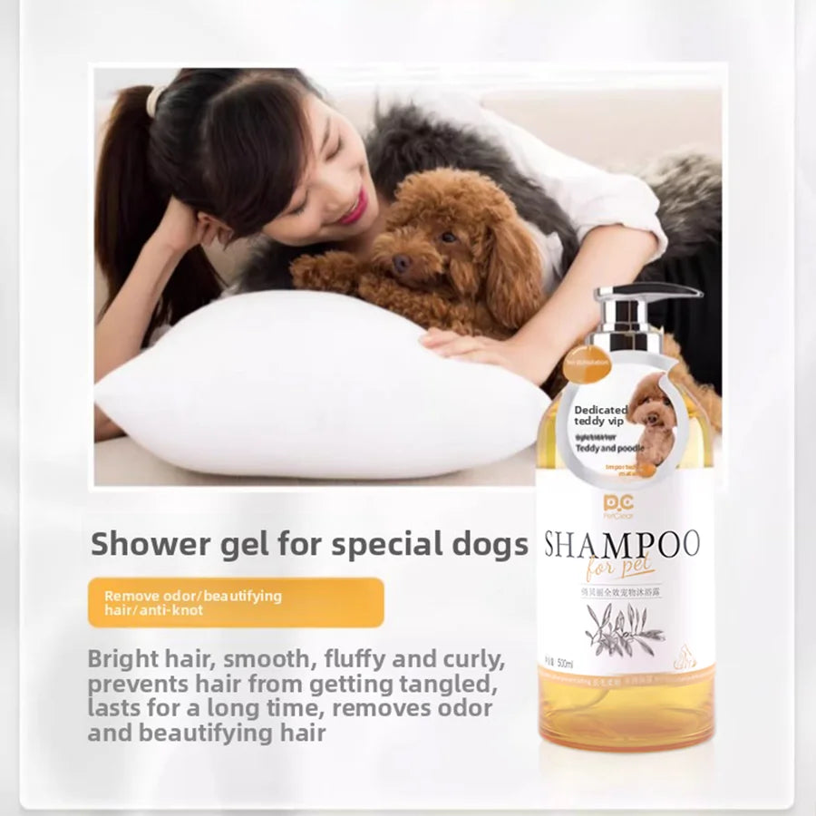 PETCLEAR 2-in-1 Dog Shampoo And Conditioner Mild Formula Puppy Bath Gel 500ml Special Design Cleaning Products for Dogs