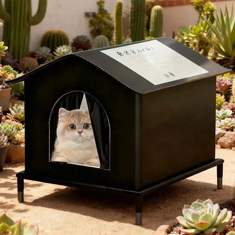 Cat House for Outside or Indoor Coldproof and Insulated Designs for Strays Cats All Season Large Capacity and Warm Waterproof