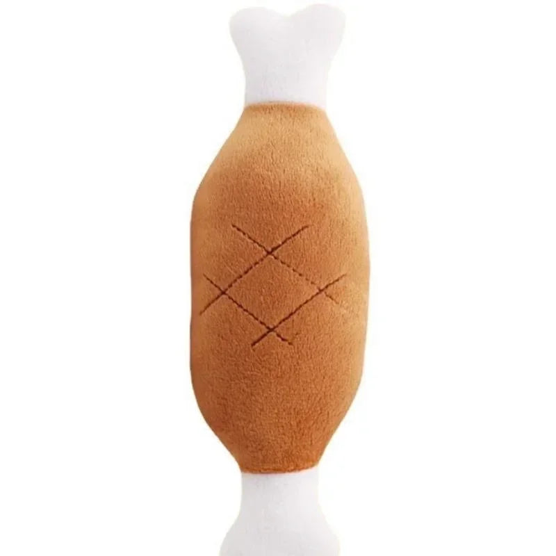 Dog Squeaky Toy Chicken Legs Bone Shape Pet Dog Plush Toy for Small Medium Large Dogs and Cats  juguetes para perros