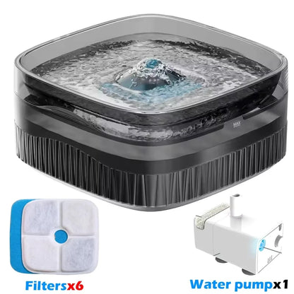 Dog Water Fountain for Cat Dogs, 5.5L Large Automatic Pet Water Dispenser, Cat Water Fountain Dog Water Bowl Dispenser Multi-Pet