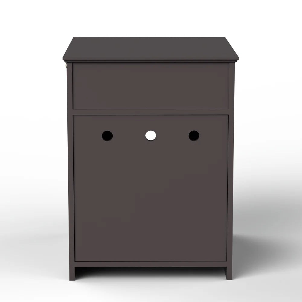 Wooden Brown Cat Litter Box Cabinet Furniture Enclosure With Drawer Side Table Pet House Nightstand For Indoor Cats Pet Toilet