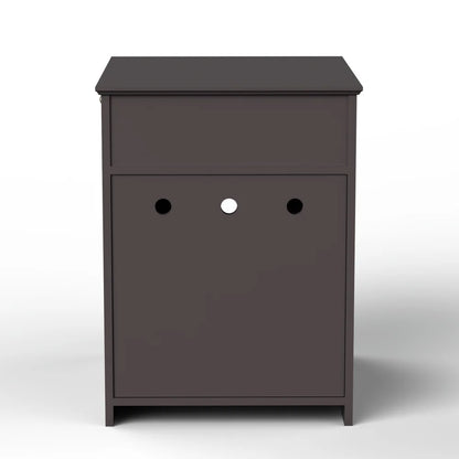 Wooden Brown Cat Litter Box Cabinet Furniture Enclosure With Drawer Side Table Pet House Nightstand For Indoor Cats Pet Toilet