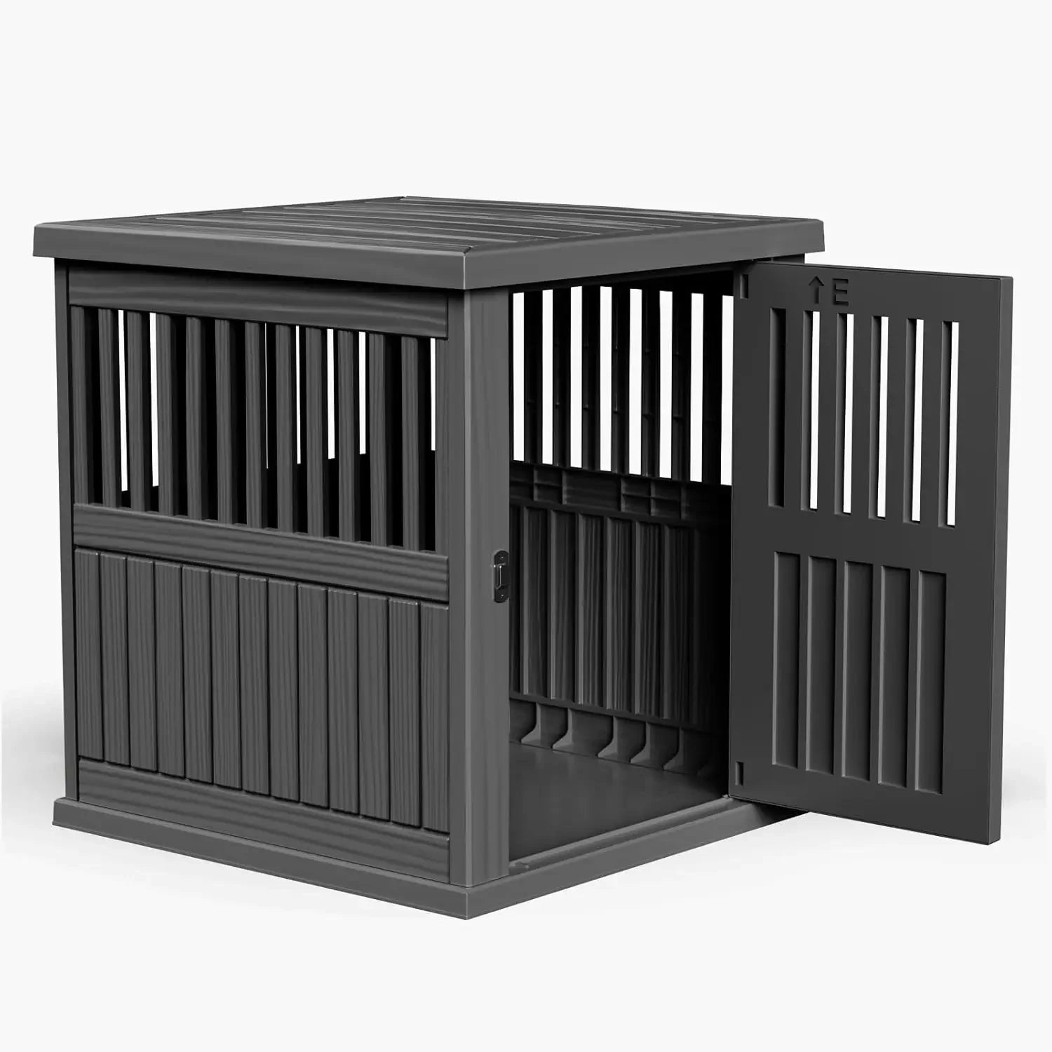 Dog Crate End Table - Lockable Kennel for Small/Large Dogs, Modern Indoor Furniture Nightstand  (39.37 * 28.35 * 32.83 Inch)