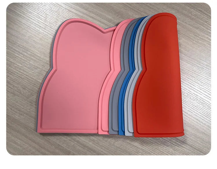 Anti-slip Silicone Pet Feeding Pad, Washable Food-grade Licking Pad, Suitable for Dogs and Cats As A Leak-proof Pad