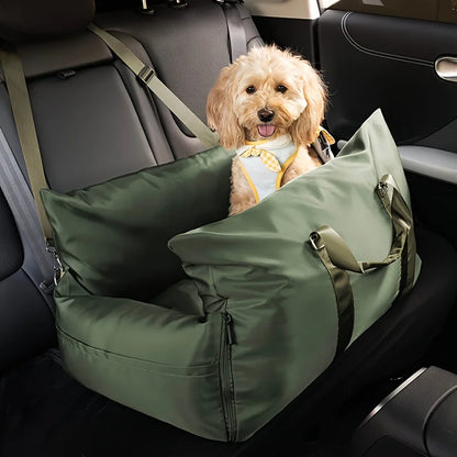 Waterproof Luxury Dog Car Seat Pet Beds Comfortable Puppy Dog Beds Soft Travel Pet Car Seat with Safety Buckle Dropshipping
