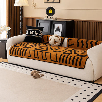 Winter Short Velvet Sofa Cushion Non-Shedding Slip-resistant Home animal feiendly Protection Cover for Living Room Furniture