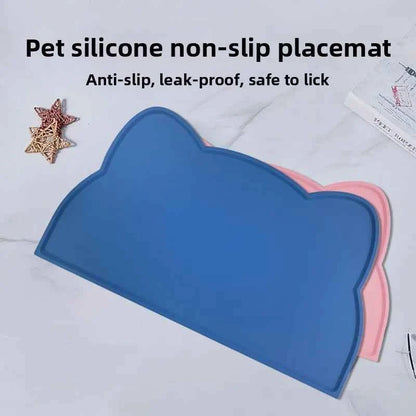 Anti-slip Silicone Pet Feeding Pad, Washable Food-grade Licking Pad, Suitable for Dogs and Cats As A Leak-proof Pad